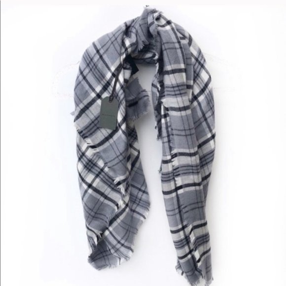 ALL SAINTS WOVEN PLAID SCARF - Picture 1 of 6